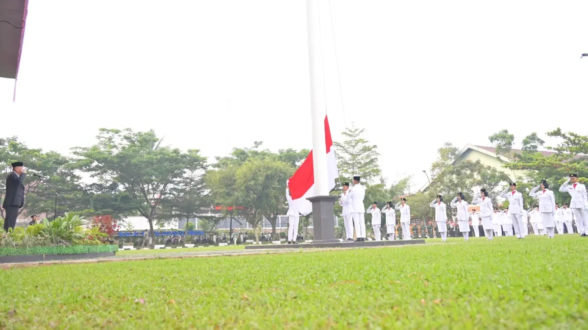 Peringatan Hari Lahir Pancasila 2026 yang digelar di halaman Balai Kota Payakumbuh, Senin (1/6/2026) pagi.