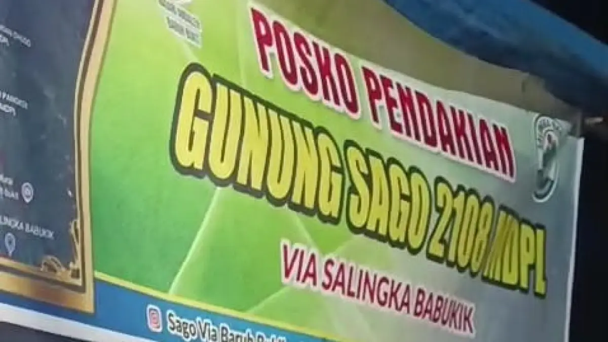 Posko Pendakian Gunung Sago via Baruh Bukik.