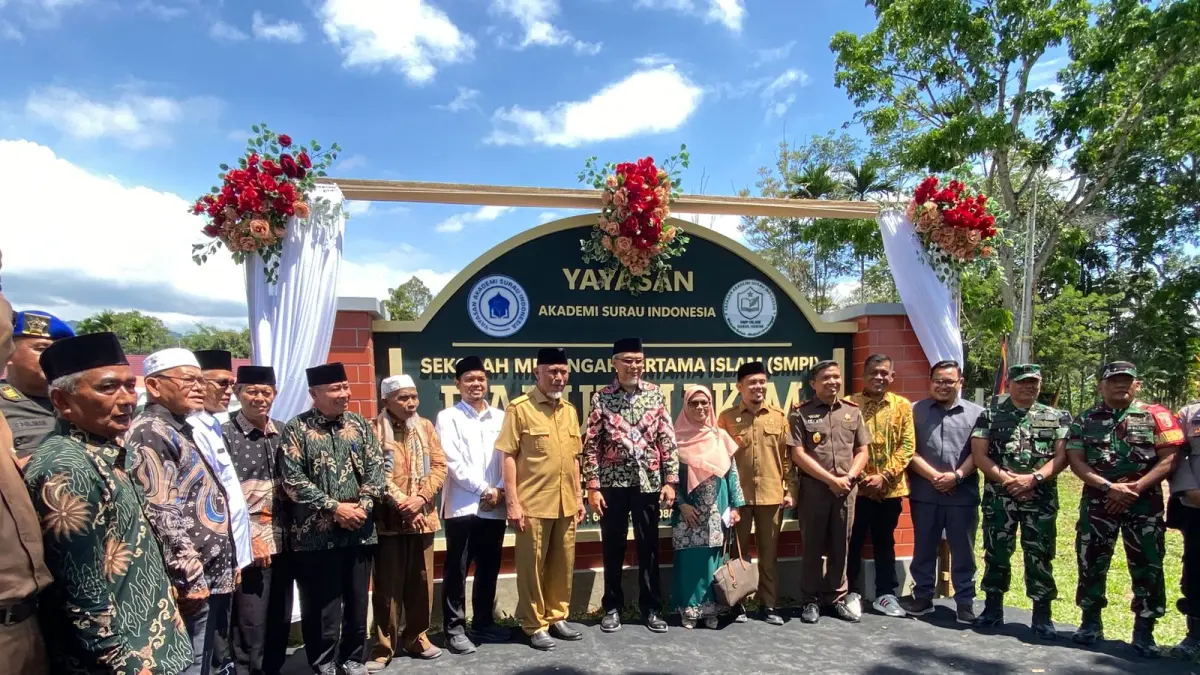 SMP Islam Darul Hakim resmi diresmikan di Jorong Bumbung, Nagari Situjuah Batua, Kecamatan Situjuah Limo Nagari, Kabupaten Limapuluh Kota. (DOKUMENTASI PRIBADI)