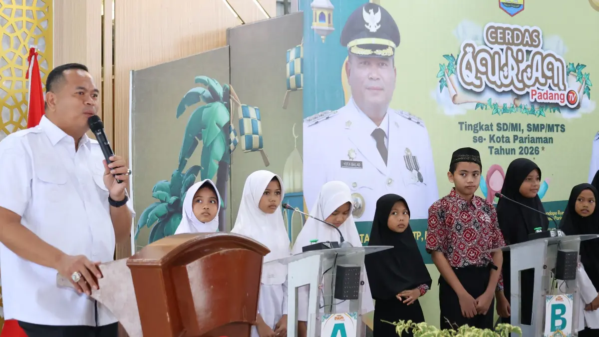 Wali Kota Pariaman Yota Balad membuka Lomba Cerdas Qur