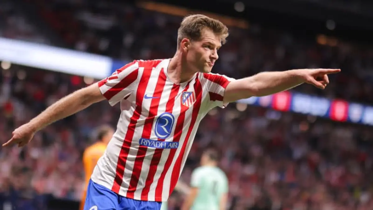 Alexander Sorloth dari Atletico Madrid masuk daftar target transfer Juventus untuk musim 2026/2026.(Foto: Dok. Atletico de Madrid)