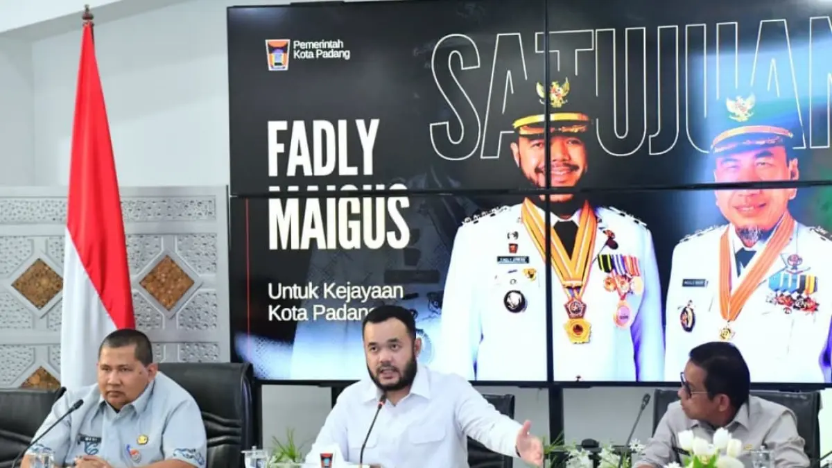 Rapat Koordinasi antara Pemko Padang dan Pemerintah Provinsi Sumatera Barat yang digelar di Gedung Putih Kediaman Resmi Wali Kota Padang, Kamis (4/6/2026).(Foto: Diskominfo)