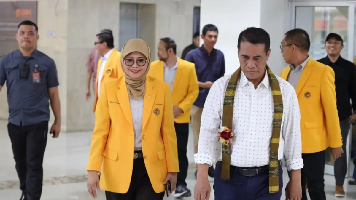 Rektor UNM Prof Farida Patittingi menyampaikan dukungan terhadap swasembada pangan dan ketahanan pangan nasional.(Foto: Humas)