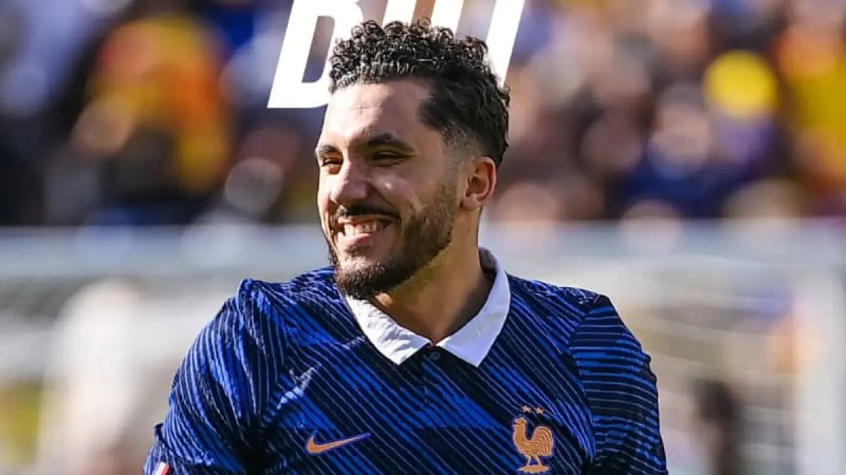 Rayan Cherki cetak gol Prancis di babak pertama saat menghadapi Pantai Gading dalam laga persahabatan jelang Piala Dunia 2026.(Foto: X @equipedefrance)