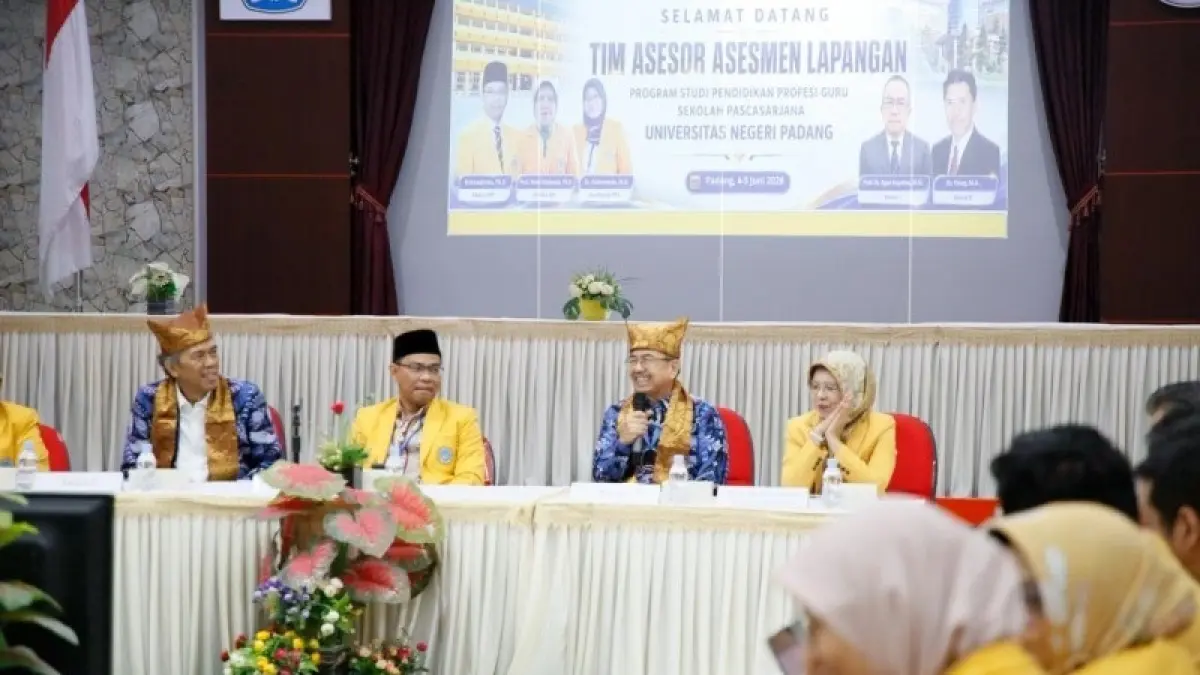 UNP menggelar Asesmen Lapangan Program Studi Pendidikan Profesi Guru (PPG) pada 4–6 Juni 2026. (DOK HUMAS UNP)