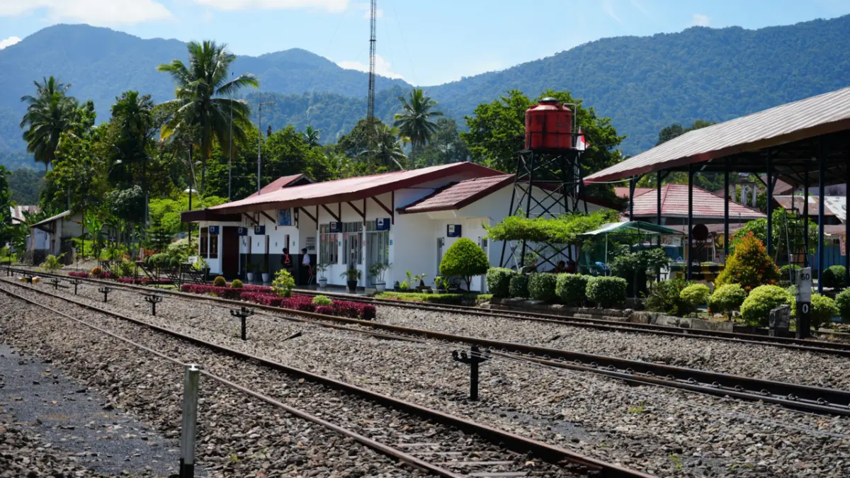 Stasiun Kayutanam, saksi sejarah perkeretaapian Sumatera Barat. (Dok Humas PT KAI Divre II Sumbar)