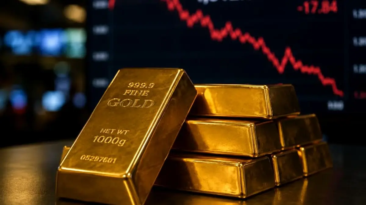 Harga emas dunia turun ke level terendah dalam 11 pekan pada perdagangan Asia, Senin (8/6/2026), tertekan data tenaga kerja Amerika Serikat yang kuat serta lonjakan harga minyak akibat ketegangan di Timur Tengah. (Foto ilustrasi AI)