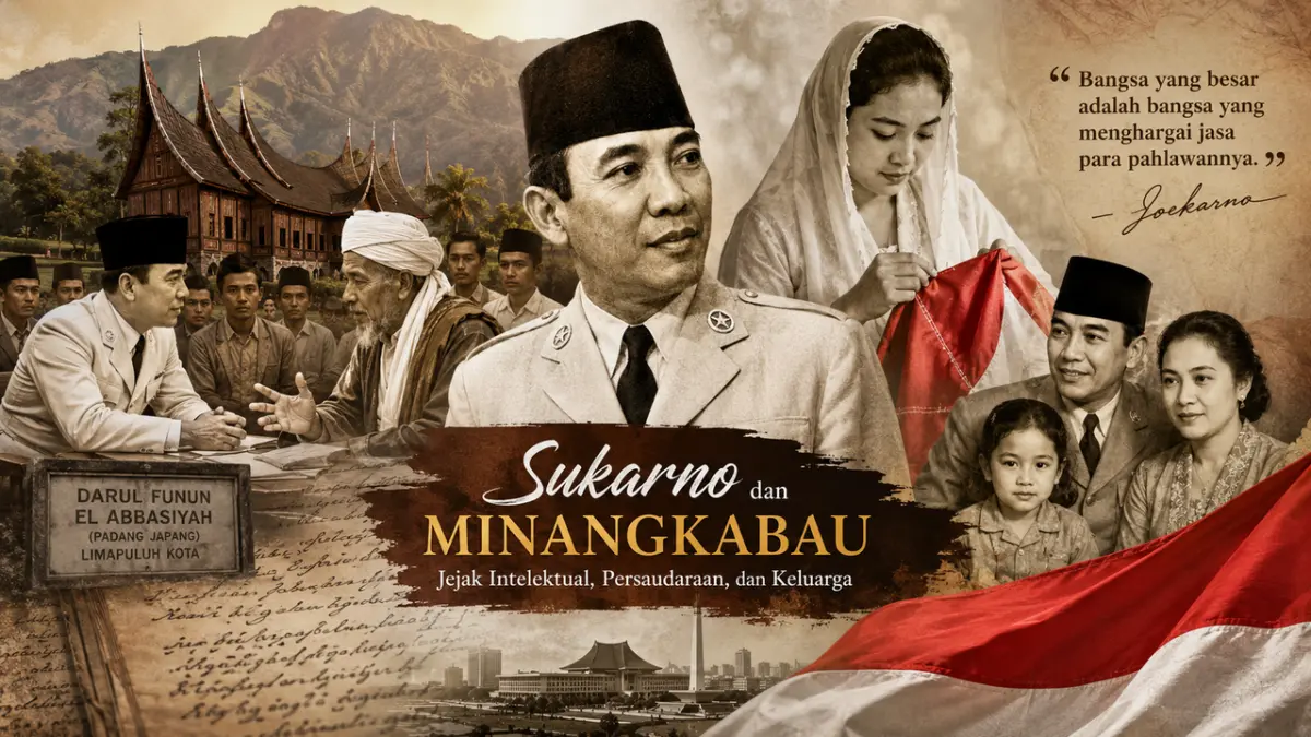 Jejak sejarah menunjukkan kedekatan Bung Karno dengan ranah Minang yang patut dibaca kembali secara lebih utuh dan adil.
