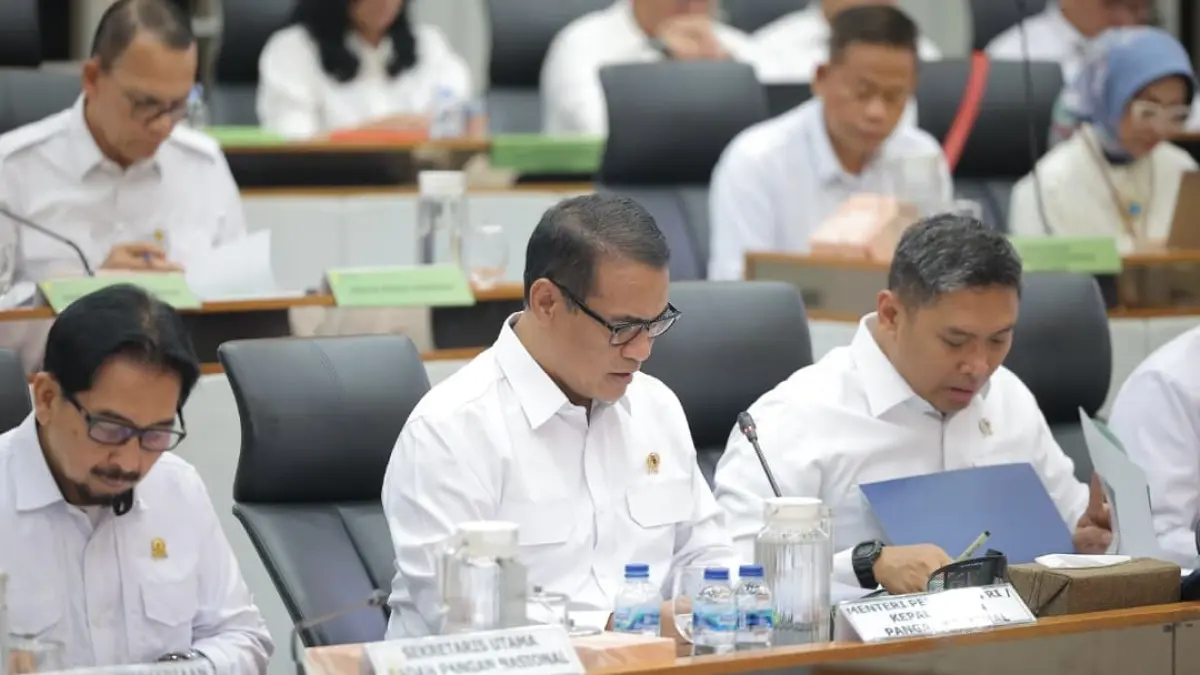 Menteri Pertanian Andi Amran Sulaiman mengikuti Rapat Kerja Komisi IV DPR RI di Jakarta, 10 Juni 2026.(Foto: Humas)