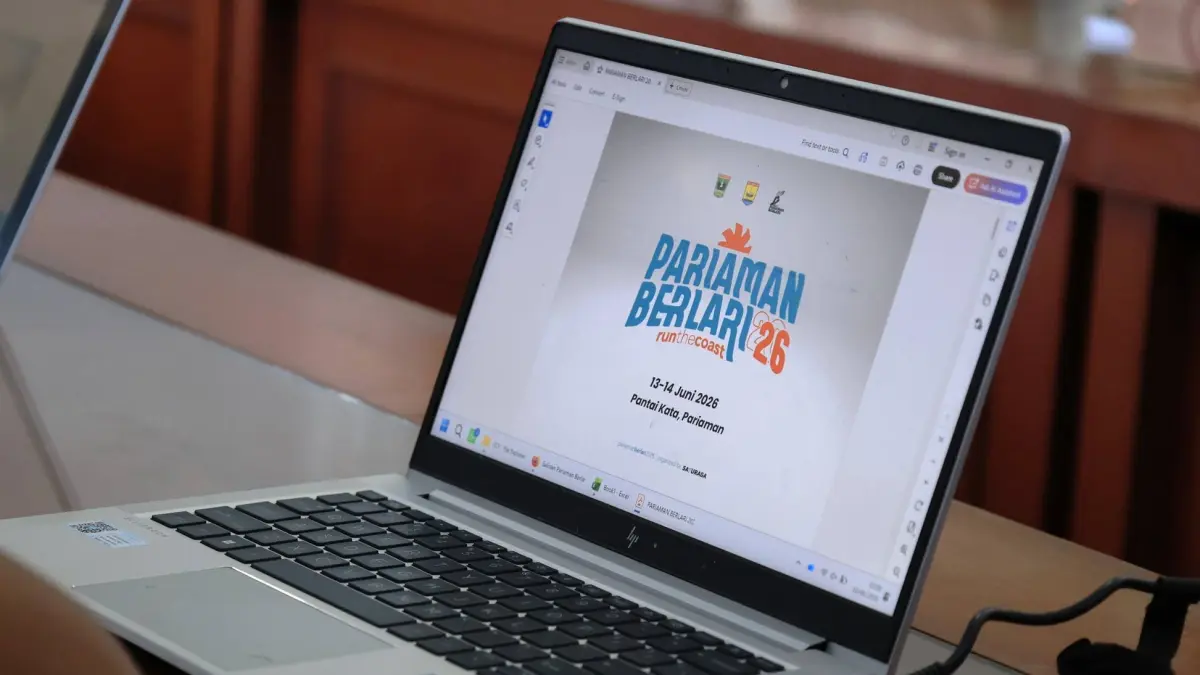 Pariaman Berlari 2026 akan diikuti lebih dari 800 peserta dengan kategori 5K, 10K, dan 21K yang melintasi kawasan wisata.