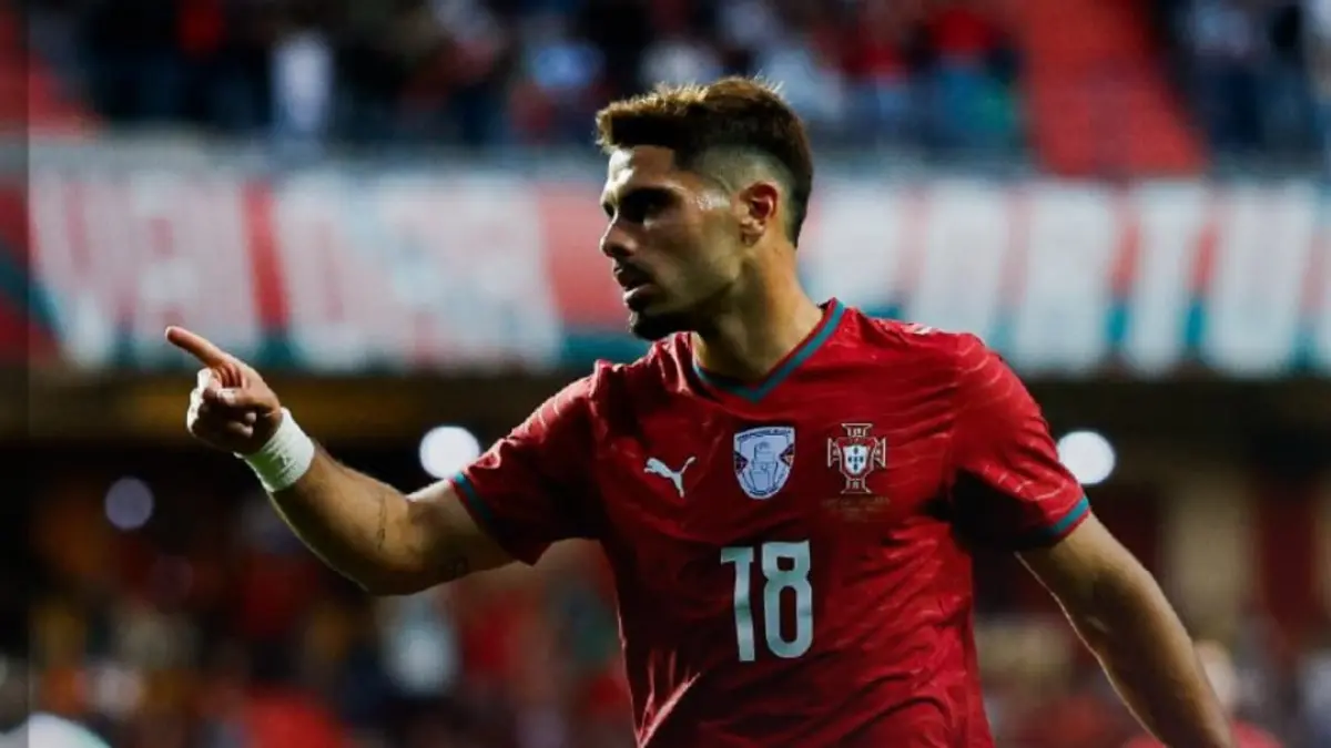 Pedro Neto mencetak gol pembuka untuk Portugal saat menghadapi Nigeria di Leiria.(Foto: X @selecaoportugal)