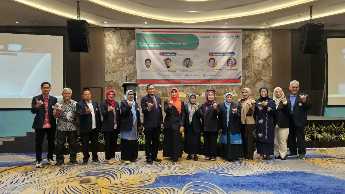 PERSI Sumbar menggelar workshop Dilema Layanan IGD dan Regulasi di Padang untuk meningkatkan mutu pelayanan darurat, memperkuat pemahaman regulasi, serta meminimalkan komplain pasien di rumah sakit. (DOKUMENTASI PRIBADI)