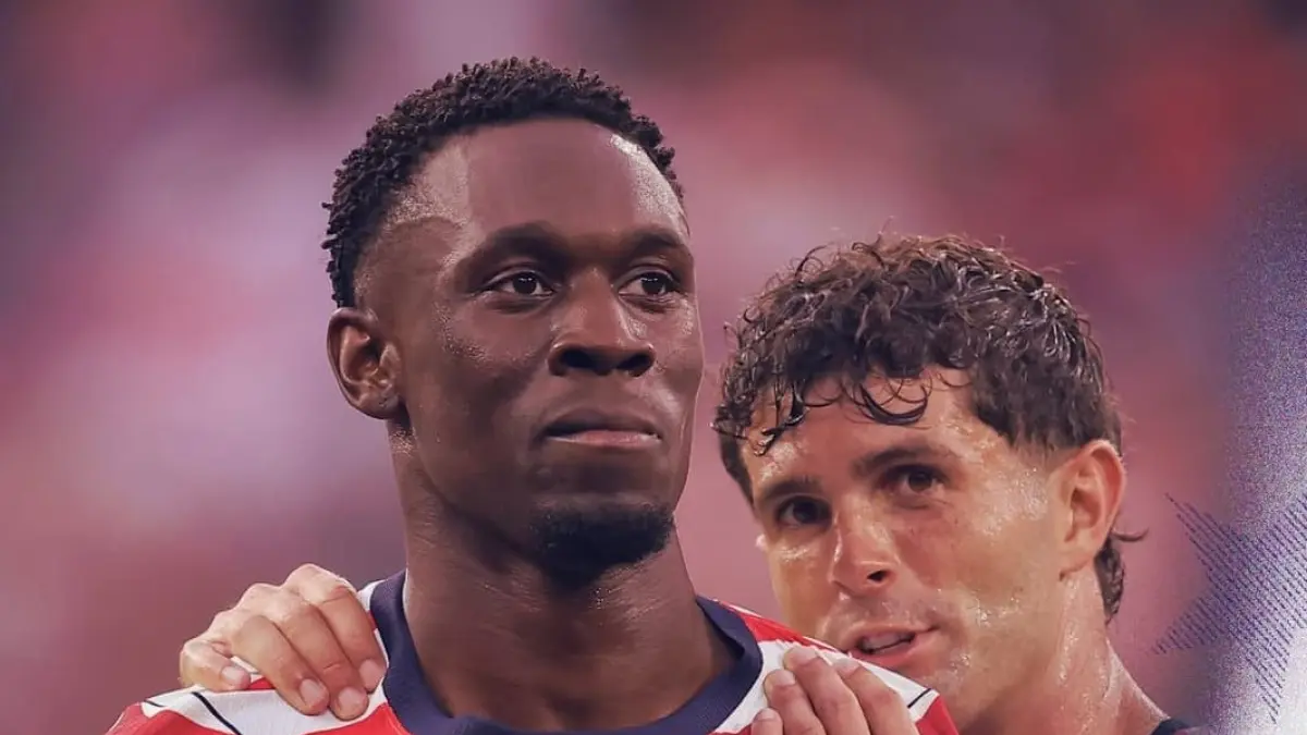Folarin Balogun (kiri) mencetak dua gol saat Amerika Serikat mengalahkan Paraguay 4-1 pada laga Grup D Piala Dunia 2026 di Los Angeles Stadium.(Foto: IG @usmnt)