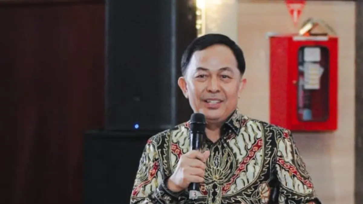 Komisaris Independen Jasindo Yv Tri Saputra memberikan arahan kepada Regional Office Manager dalam sesi sharing di Semarang terkait strategi pertumbuhan bisnis perusahaan.(Foto: IST)