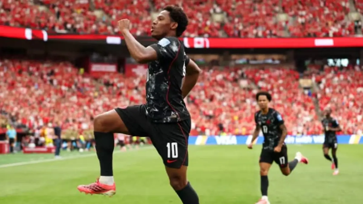 Kanada pesta gol 6-0 atas Qatar di Piala Dunia 2026. Jonathan David cetak hat-trick, tuan rumah raih kemenangan pertama di Piala Dunia.(Foto: FIFA)