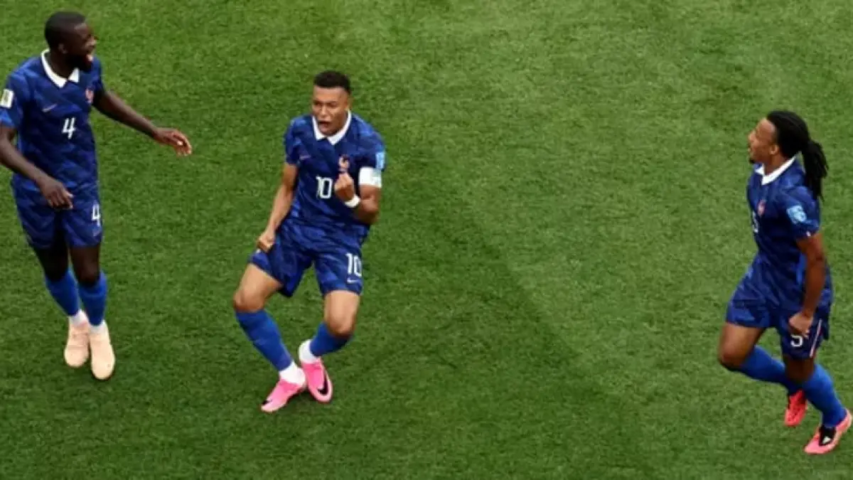 Kylian Mbappe mencetak gol indah pada penampilan ke-100 dan membawa Prancis unggul 1-0 atas Irak di babak pertama Piala Dunia 2026.(Foto: FIFA)