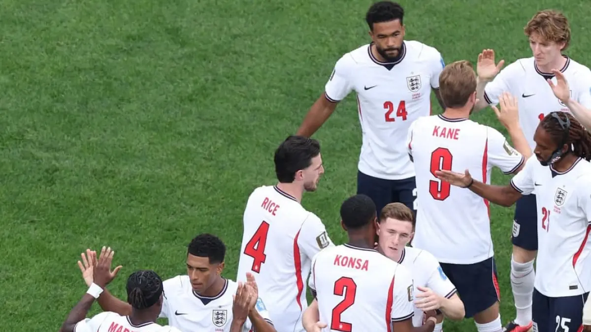 Timnas Inggris bermain imbang 0-0 melawan Ghana pada laga Grup L Piala Dunia 2026 di Boston Stadium.(Foto: IG @england)