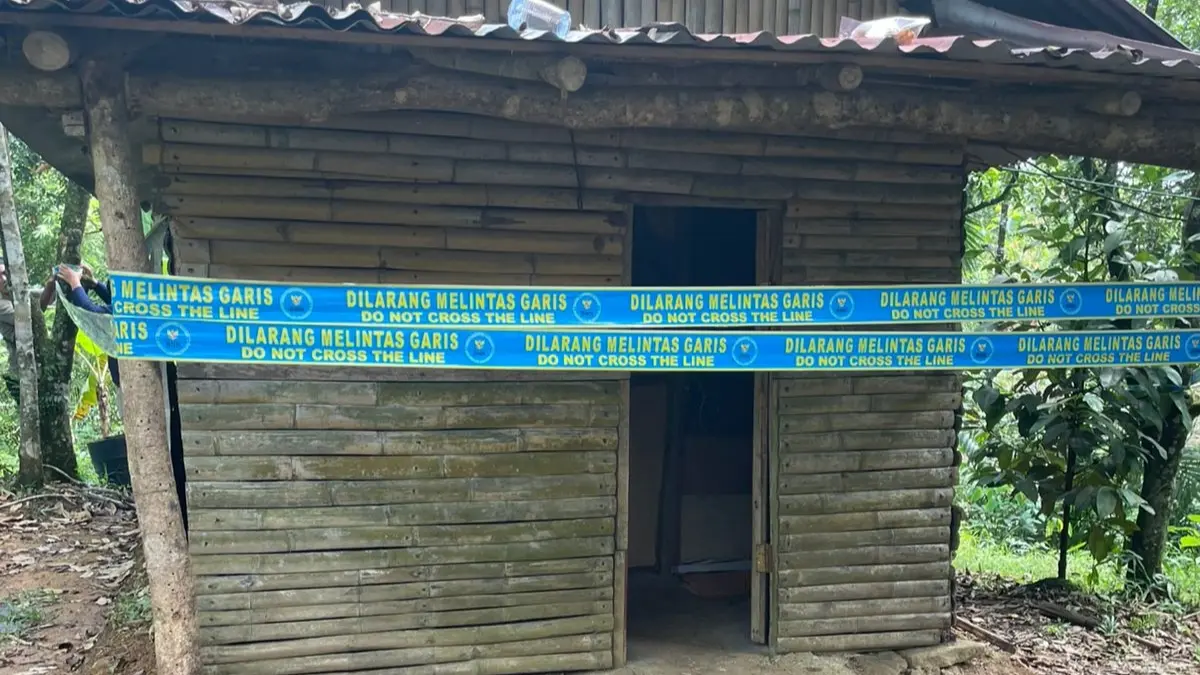 Pondok sabu di kaki Bukit Ngalau, Tarantang, Lubukkilangan, Kota Padang, yang digunakan sebagai laboratorium sabu rumahan. Lokasi ini digerebek tim gabungan BNN RI, Bea Cukai, dan Polresta Padang pada Selasa (23/6/2026) setelah penyelidikan selama dua bulan. (BNN RI)