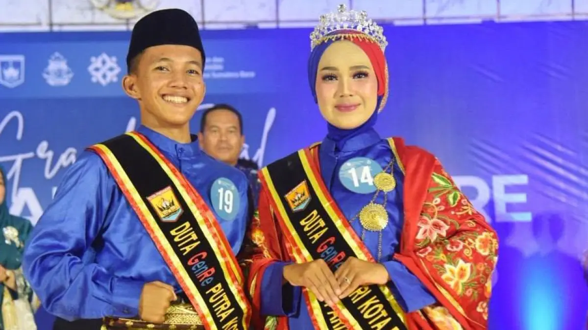 Andika Kharisma dan Putri Zafira terpilih sebagai Duta GenRe Kota Pariaman 2026.