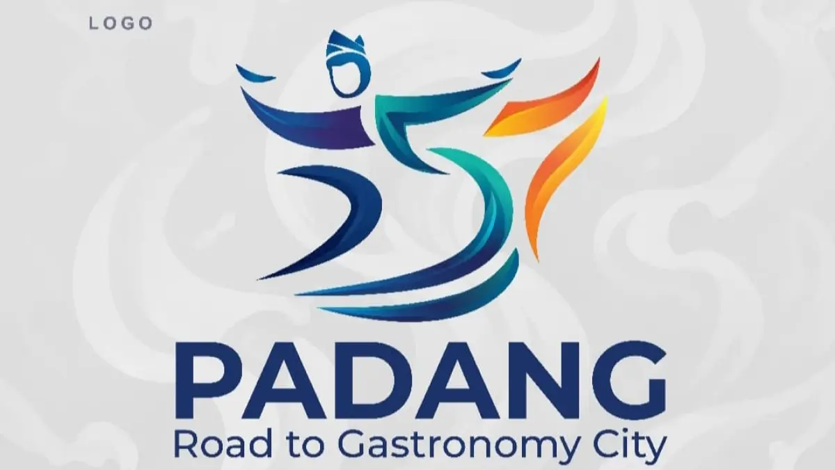 Logo Hari Jadi Kota Padang ke-357 bertema Padang Road to Gastronomy City sebagai simbol target UNESCO Creative City of Gastronomy 2027.(Logo: Pemko)