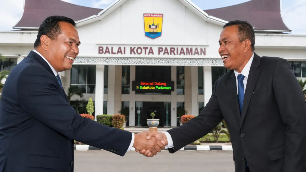 Wali Kota Pariaman, Yota Balad dan Wakil Wali Kota Pariaman, Mulyadi.