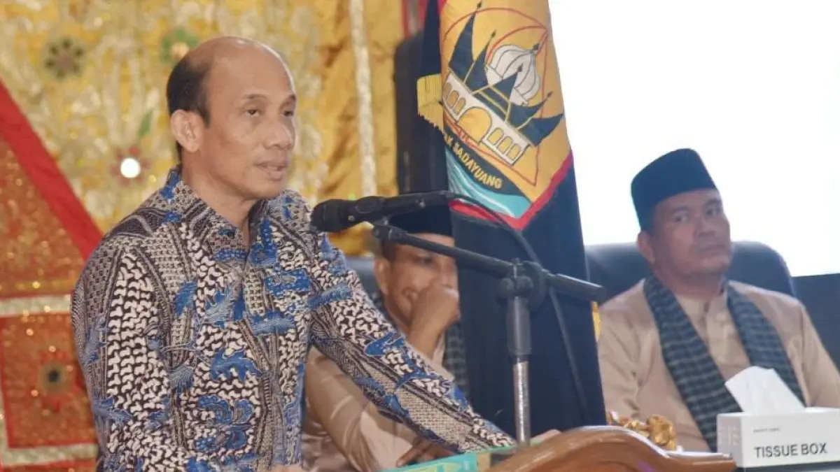 Mantan Wakil Menteri ESDM RI Arcandra Tahar menghadiri peringatan Hari Ulang Tahun ke-24 Kota Pariaman dan menyampaikan pandangannya mengenai empat ciri daerah maju, Kamis (2/7/2026).