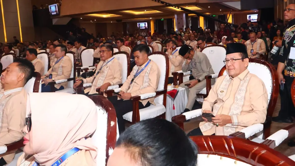 Wali Kota Payakumbuh Zulmaeta menghadiri pembukaan Rakernas XVIII APEKSI di Grand City Hall Medan, Rabu (1/7/2026) malam.