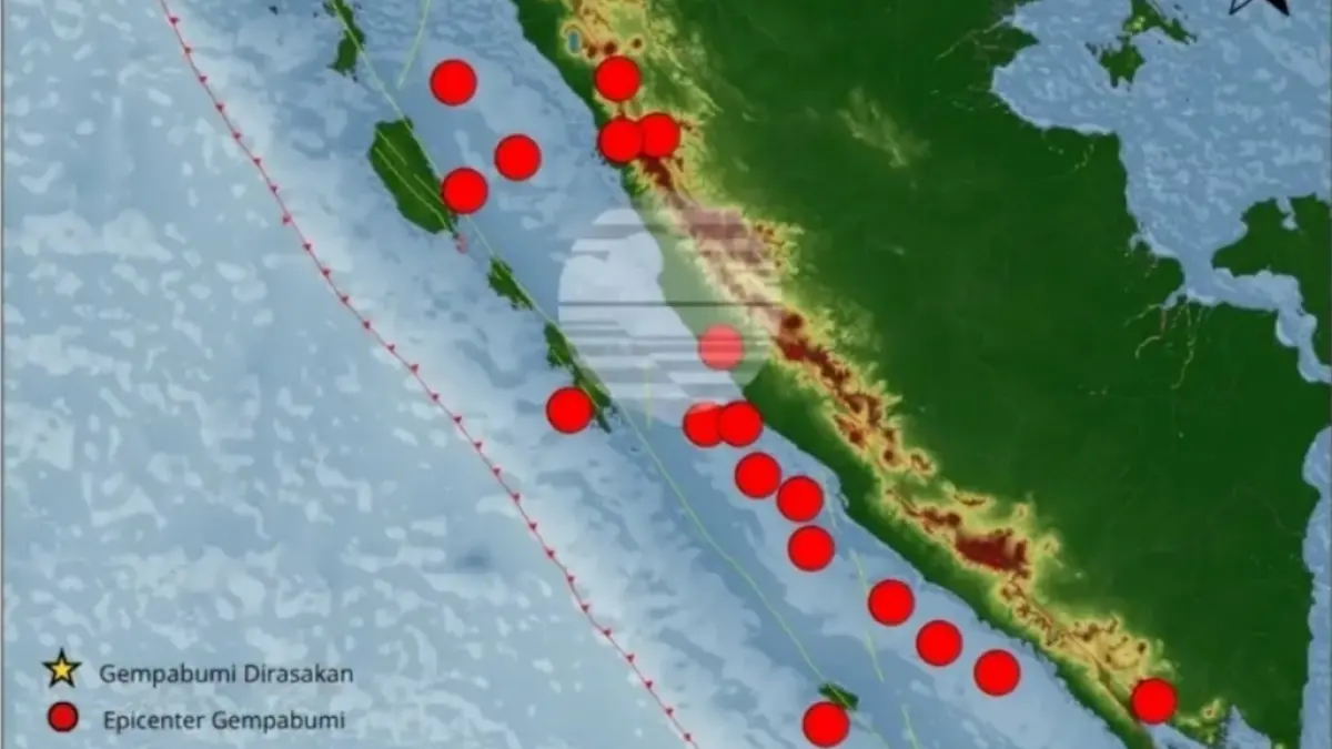 BMKG Padangpanjang mencatat 20 kejadian gempa bumi di wilayah PGR VI pada 26 Juni-2 Juli 2026. Seluruh gempa berkekuatan M1,8 hingga M4,1 dan tidak dirasakan masyarakat.