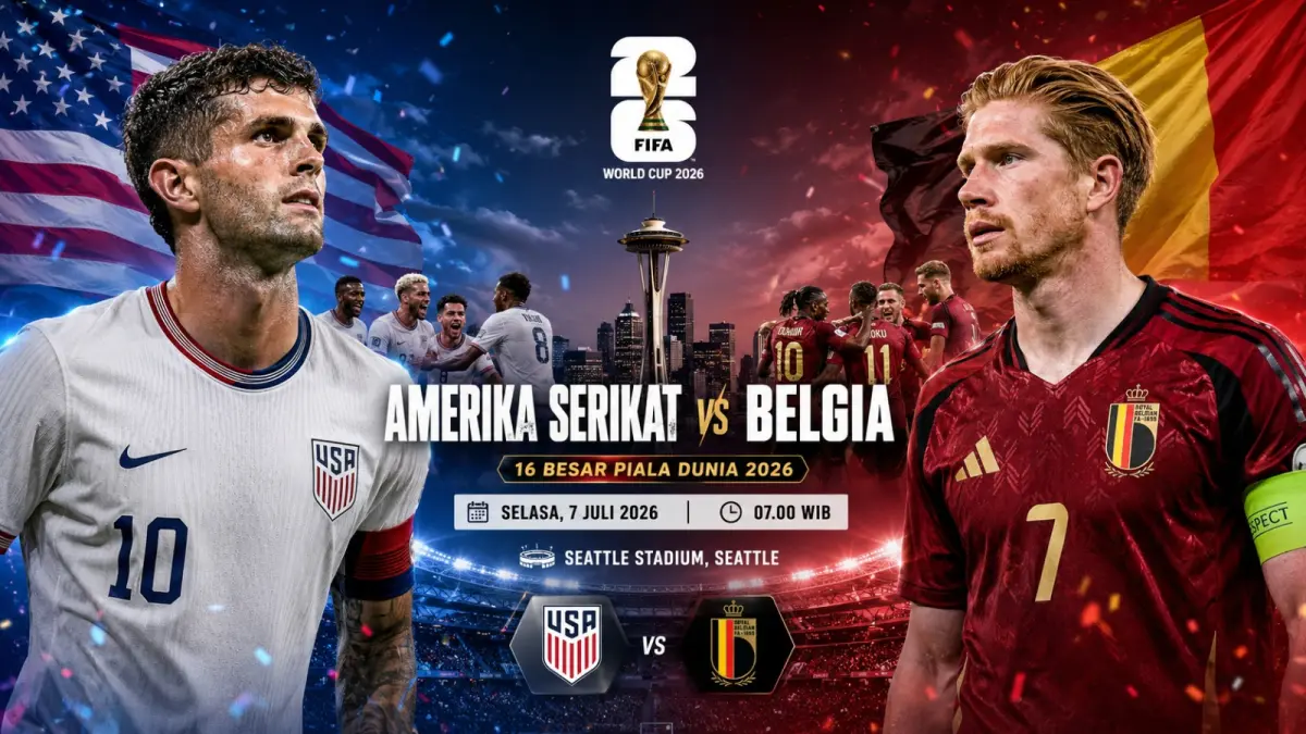 Piala Dunia 2026 Duel Hidup Mati di Seattle: Mampukah Amerika Serikat Redam Amarah Setan Merah Belgia?
