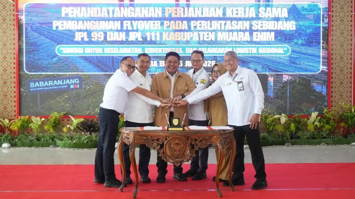 PTBA dan Pemprov Sumsel sepakat membangun flyover Simpang Belimbing dan Ujan Mas di Muara Enim untuk meningkatkan keselamatan masyarakat.(Foto: Corcom PTBA)