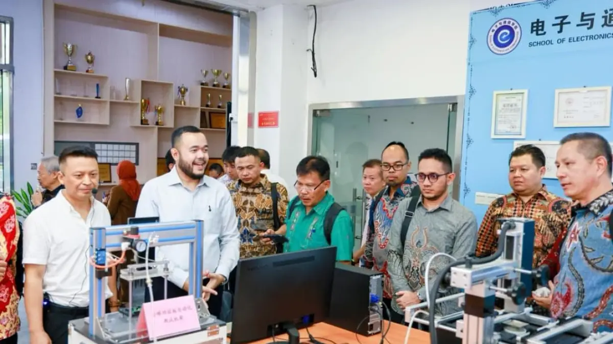 Wali Kota Padang Fadly Amran kunjungan balasan ke Guangdong Construction Vocational Technology Institute (Qingyuan Campus), Kota Guangzhou, Provinsi Guangdong, China, Senin (6/7/2026).&nbsp;(Foto: Diskominfo)