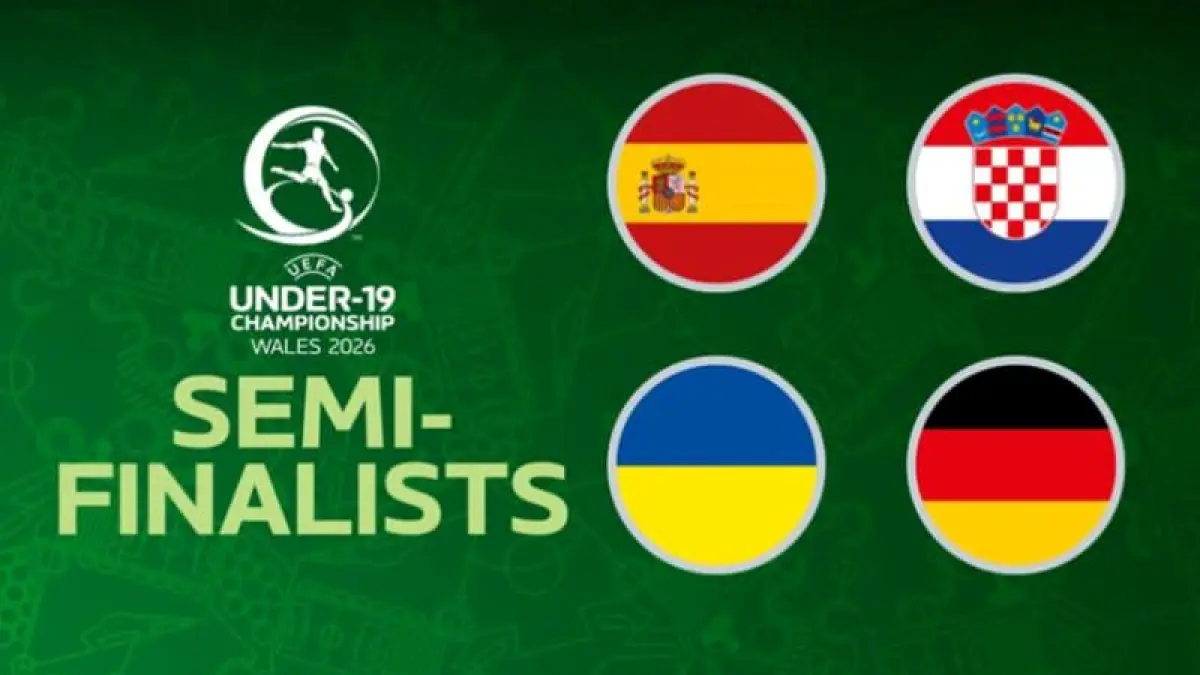 Semifinal EURO U-19 2026 mempertemukan Spanyol vs Kroasia dan Ukraina vs Jerman. (Foto: UEFA)
