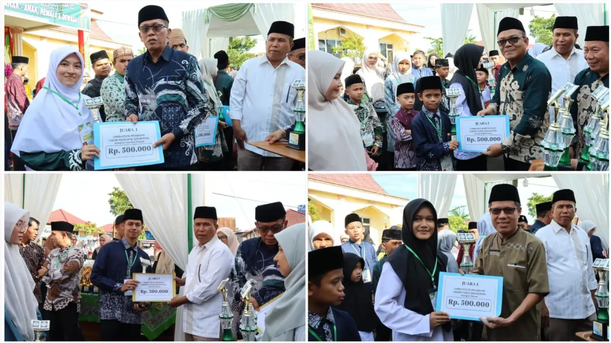 MTQ IX Pariaman Utara 2026 resmi ditutup di halaman Kantor Camat Pariaman Utara, Minggu (12/7/2026). Naras Hilir juara umum, Pemkot Pariaman siapkan aturan seleksi lebih ketat mulai 2028.