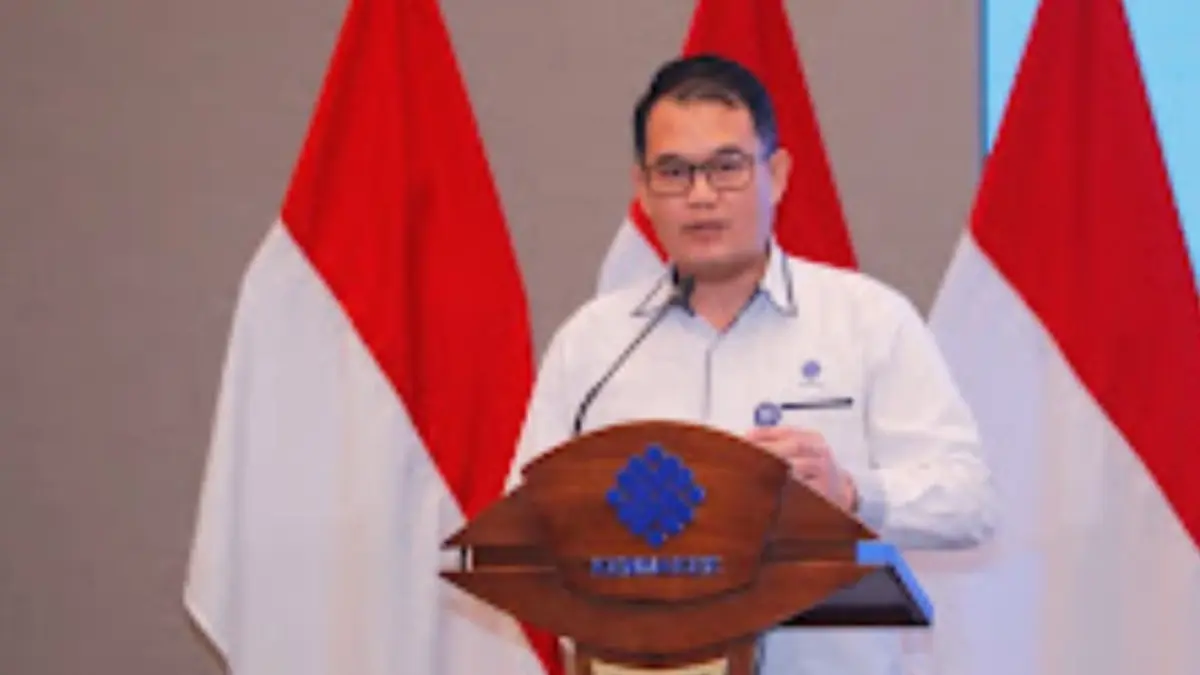 Direktur Jenderal Binalavotas Kemnaker Darmawansyah menjelaskan syarat perusahaan menjadi mitra Program MagangHub 2026 melalui sistem WLKP.(Foto: Humas)
