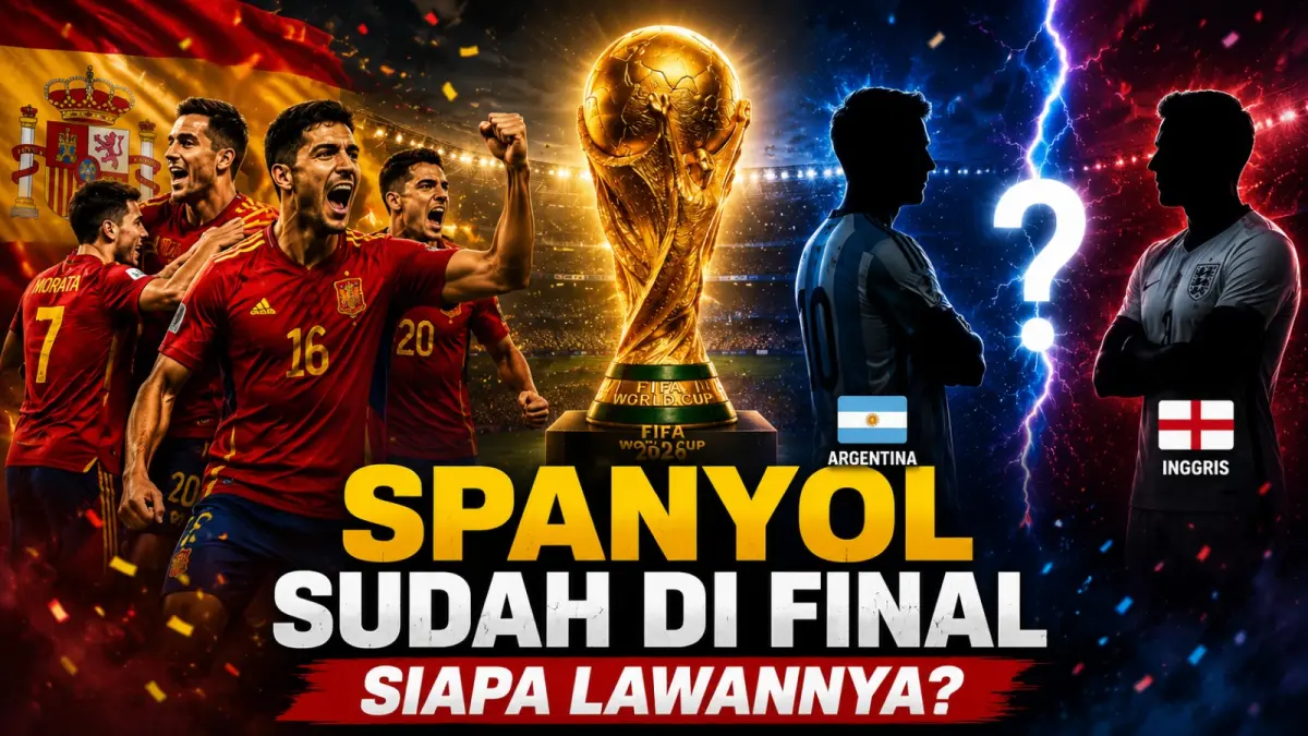 Final Piala Dunia 2026 La Roja menunggu pemenang semifinal Argentina melawan Inggris. (ilustrasi AI)