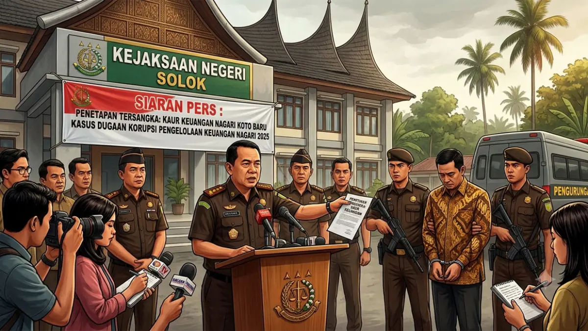 Kaur Keuangan Tersangka, Korupsi Dana Nagari Rp 382 Juta