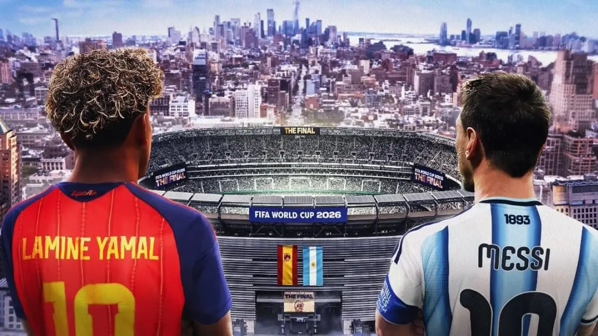 Lamine Yamal dan Lionel Messi menjadi sorotan jelang final Piala Dunia 2026 antara Argentina dan Spanyol di MetLife Stadium.(Foto: Instagram @fifaworldcup)