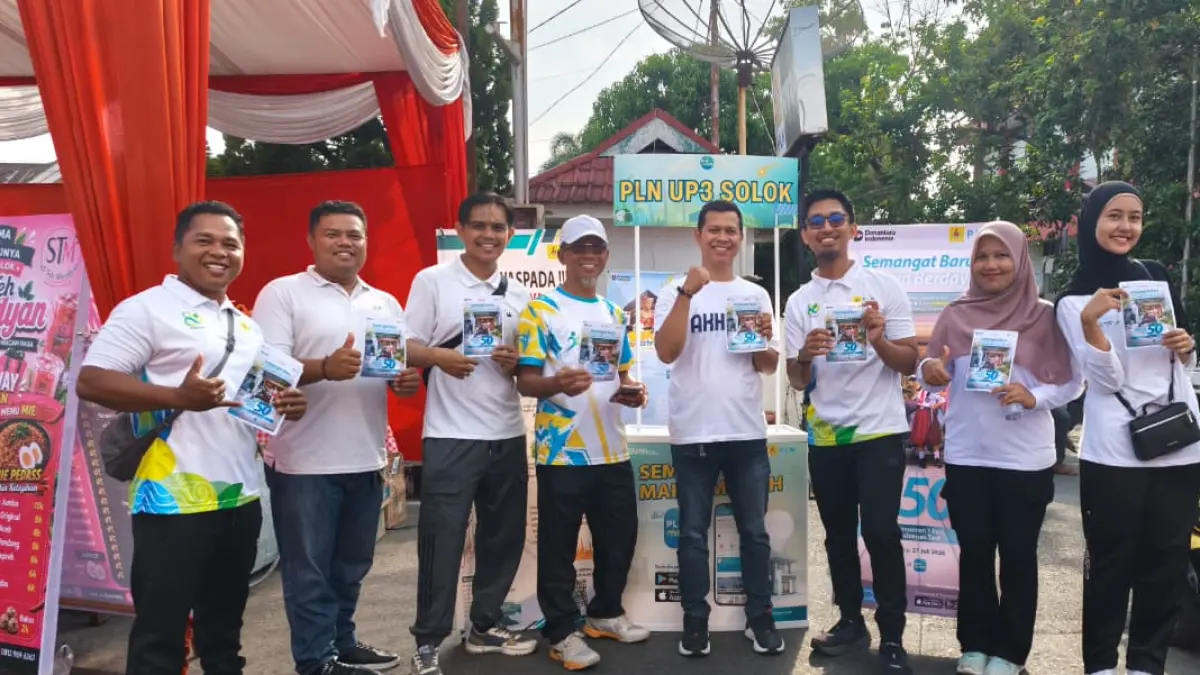 PLN ULP Solok mengenalkan Promo Tambah Daya Semangat Baru Makin Berdaya dengan diskon 50 persen di Bhayangkara Run. Program berlaku hingga 27 Juli 2026.
