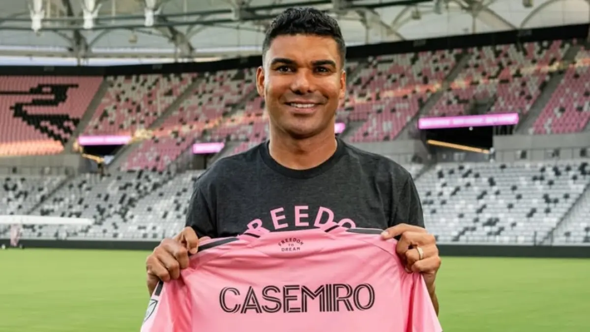 Inter Miami CF resmi mengumumkan perekrutan gelandang asal Brasil, Casemiro, sebagai pemain baru. Ia mantan gelandang Real Madrid dan Manchester United.(Foto: Instagram Inter Miami)