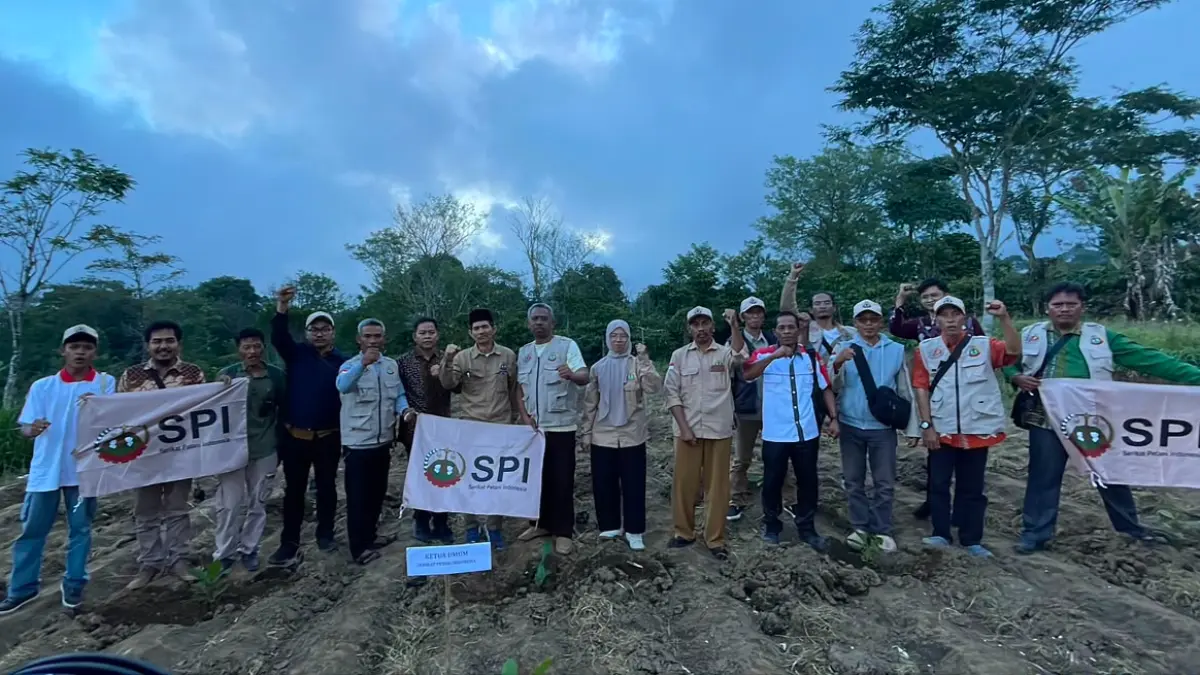Serikat Petani Indonesia (SPI) di Desa Sumber Sari, Kabupaten Kepahiang, Provinsi Bengkulu.