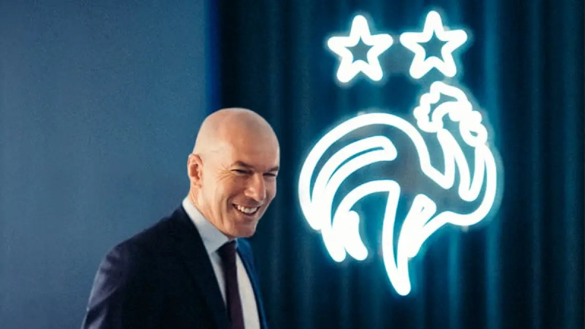 Legenda sepak bola dunia, Zinedine Zidane, resmi ditunjuk sebagai pelatih baru tim nasional Prancis pada Selasa (28/7/2026). (Foto: X @equipedefrance)