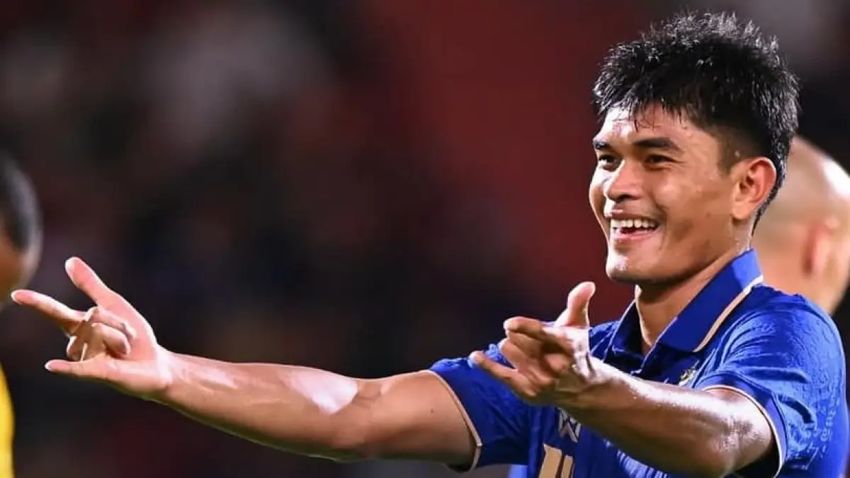 Thailand menang 2-0 atas Malaysia pada laga Grup B ASEAN Hyundai Cup 2026 di Stadion Rajamangala, Sabtu (2/8/2026). Gol dicetak Yotsakon Burapha dan Teerasak Poeiphimai.(Foto: Instagram @aseanutdfc)