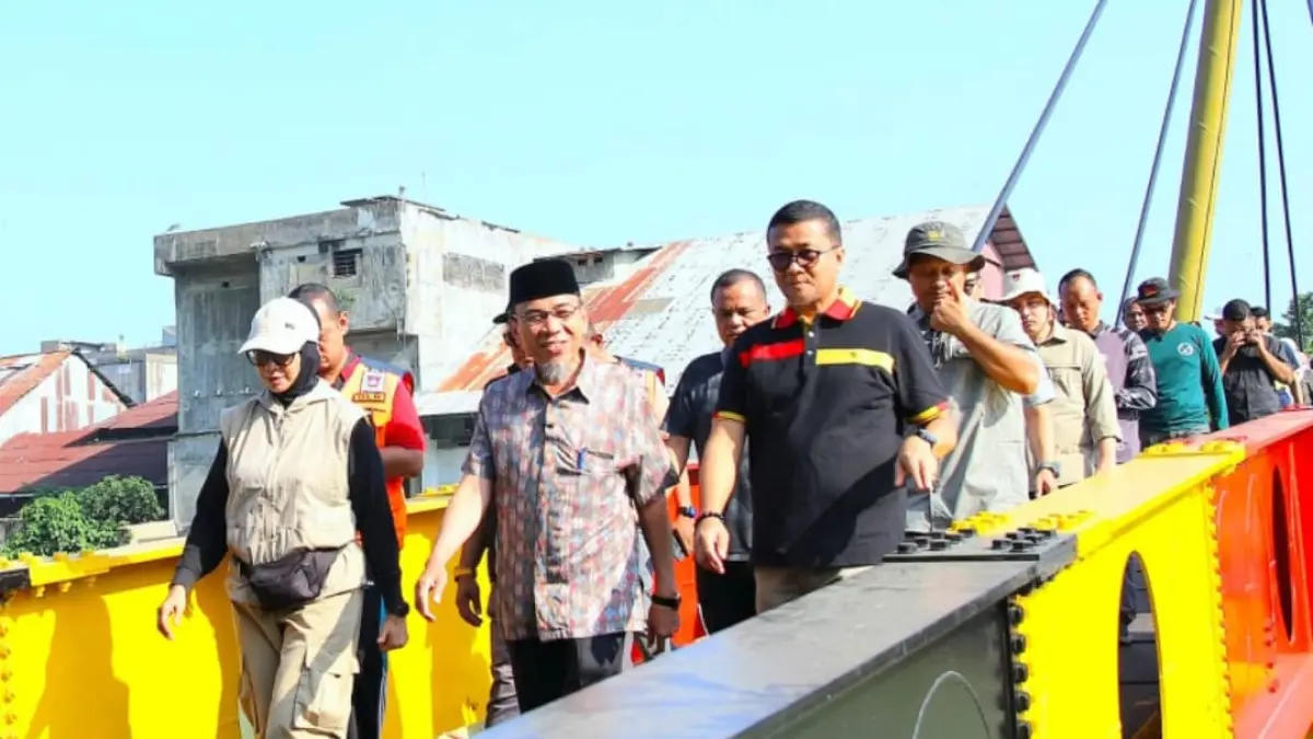 Wakil Wali Kota Padang&nbsp;Maigus Nasir meninjau sejumlah lokasi utama penyelenggaraan di kawasan Kota Tua, Batang Arau, dan Batang Palinggam, Sabtu (1/8/2026),(Foto: Diskominfo)