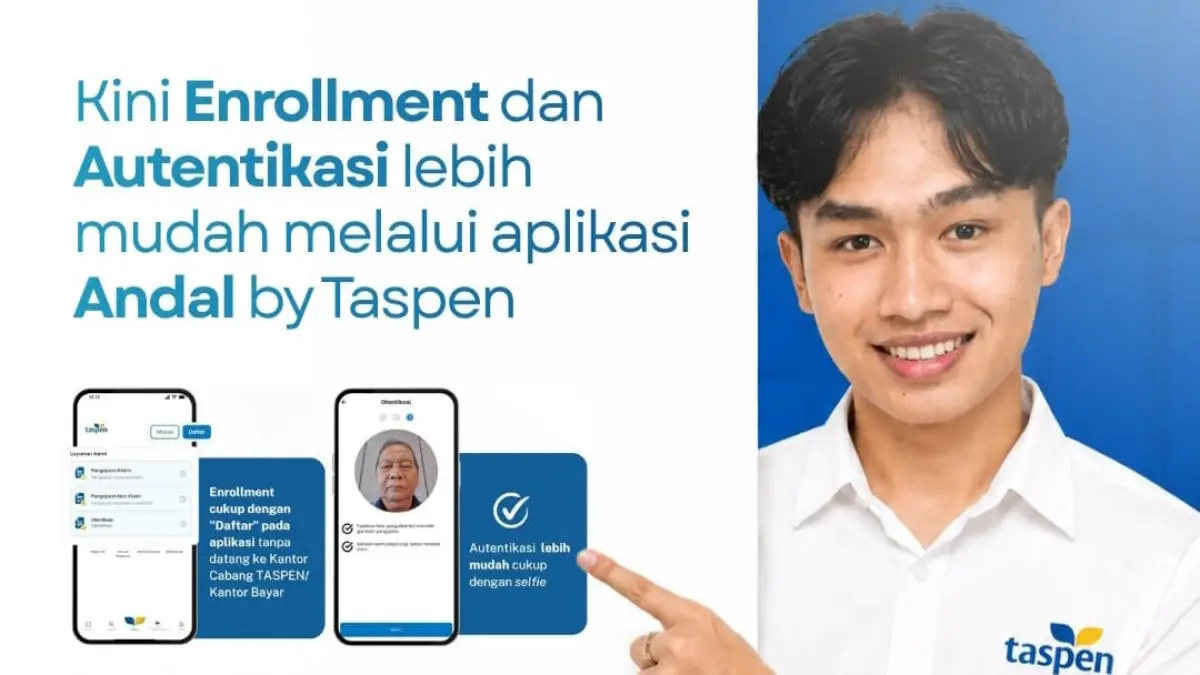 TASPEN mengimbau penerima pensiun rutin autentikasi sebelum tanggal 15 setiap bulan agar pembayaran manfaat tetap lancar dan data tetap aman.