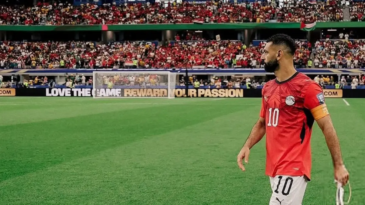 Mohamed Salah saat memperkuat Timnas Mesir hingga menembus babak 16 besar sebelum dihentikan Argentina.(Foto: Instagram @mosalah)