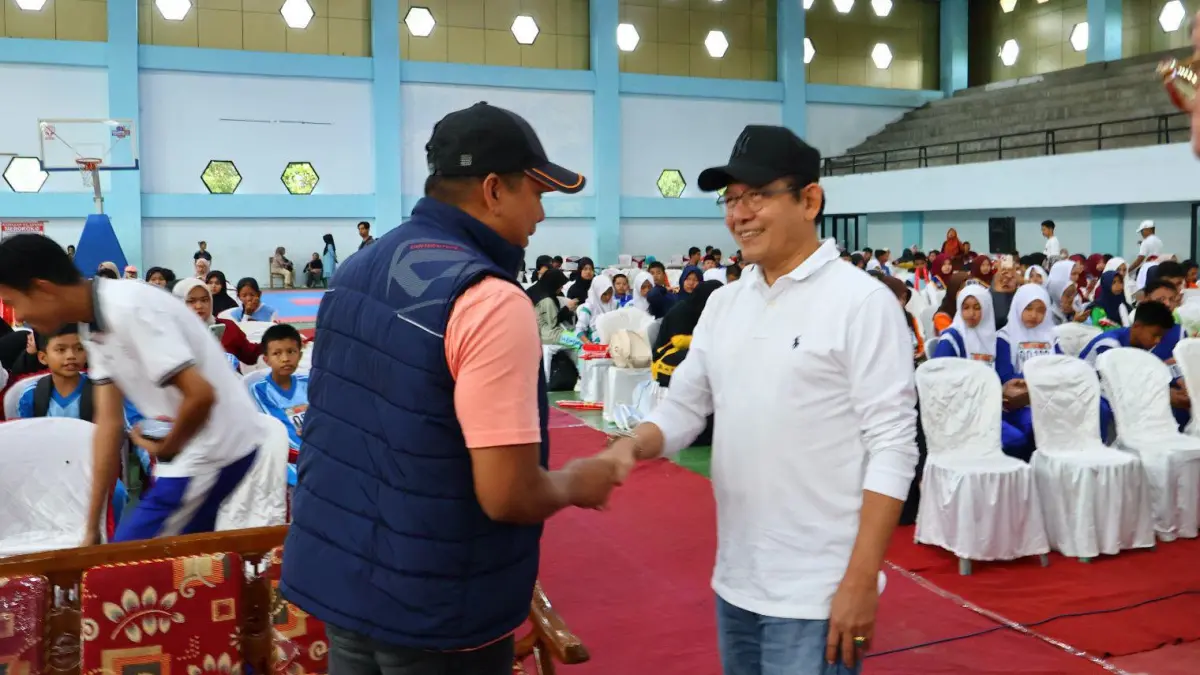 Zulmaeta menghadiri Payakumbuh Youth Health Adventure Carnival di GOR Nan Ompek Tanjung Pauh, Payakumbuh, Ahad (9/8/2026).