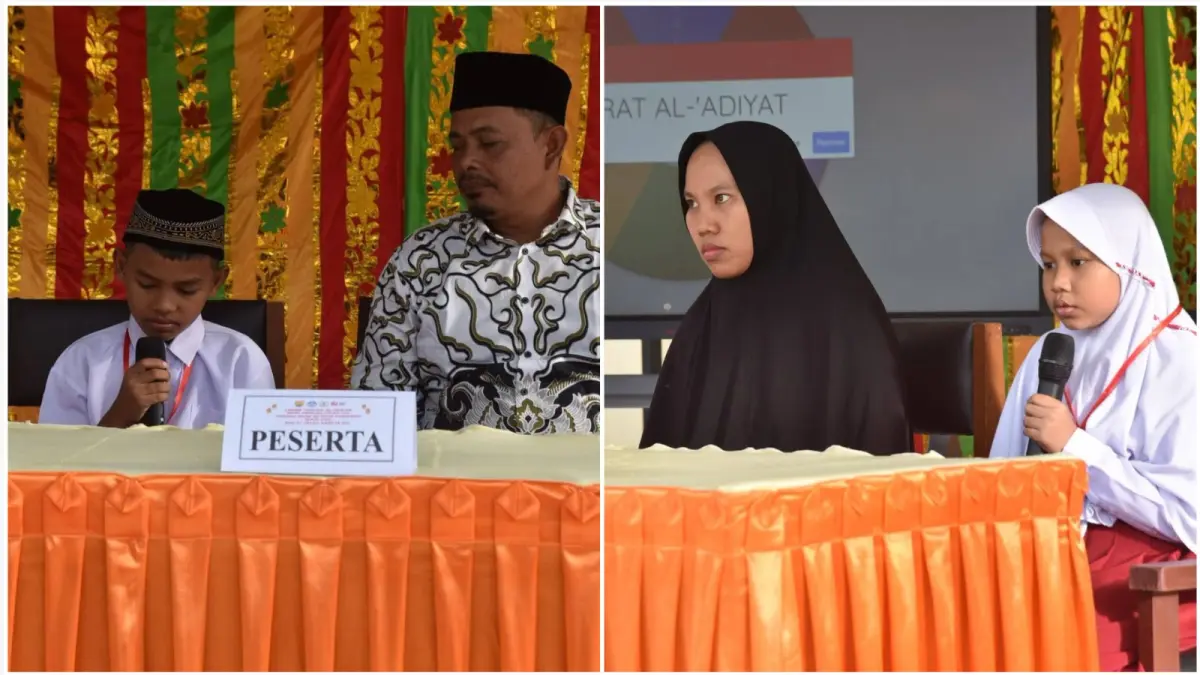 Lomba Tahfiz Al-Qur’an Murid Bersama Orang Tua tingkat SD/MI se-Kota Pariaman di SDN 21 JKA, Senin (10/8/2026). 