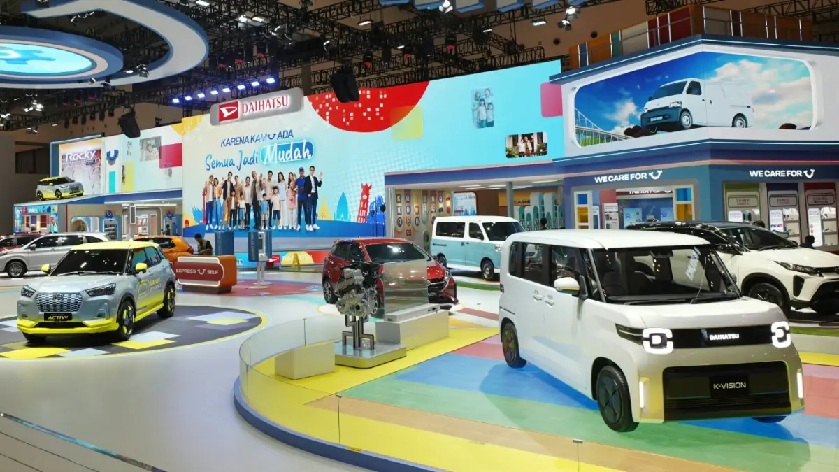 Daihatsu meraih 591 SPK di GIIAS 2026, dengan Sigra menjadi model terlaris, disusul Gran Max Van dan Gran Max Pick Up.