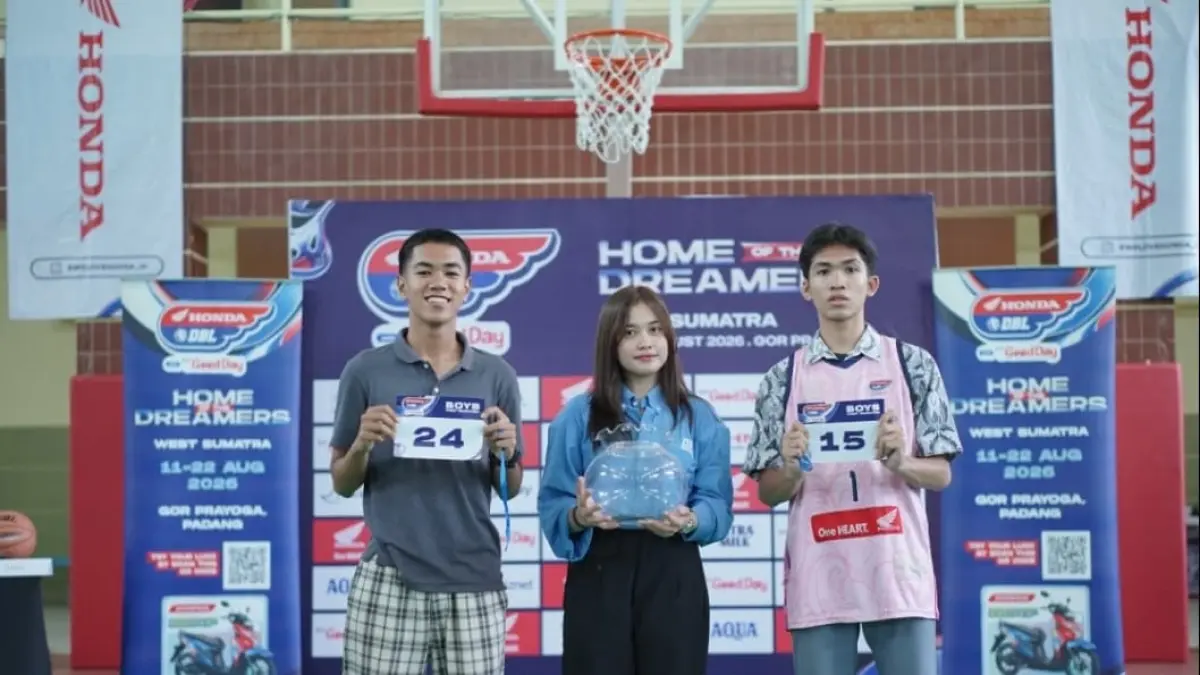 Technical meeting dan drawing Honda DBL with Kopi Good Day 2026 West Sumatra telah digelar di GOR Prayoga Padang, Rabu (5/8/2026).(Foto: DBL Indonesia)