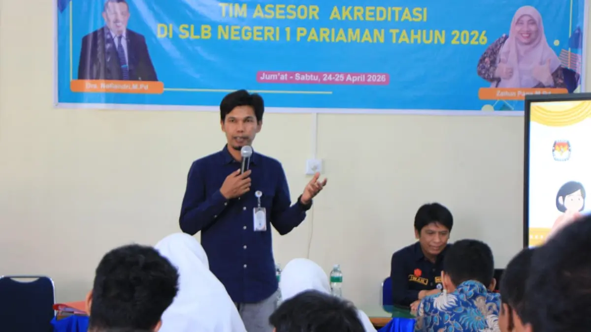 KPU Kota Pariaman mengenalkan demokrasi dan hak politik kepada 25 pelajar SLB Negeri 1 Pariaman sebagai persiapan menuju Pemilu 2029.